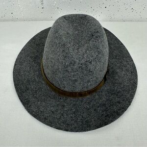 Pistil Soho Charcoal Gray Wool Felt Floppy Wide Brim Hat